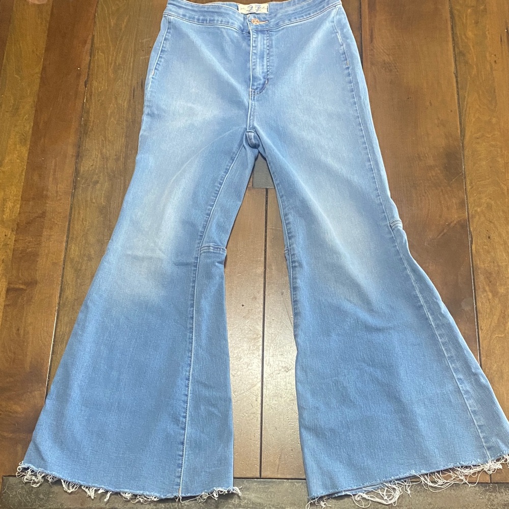 We The Free Light Blue Wide Leg Jeans